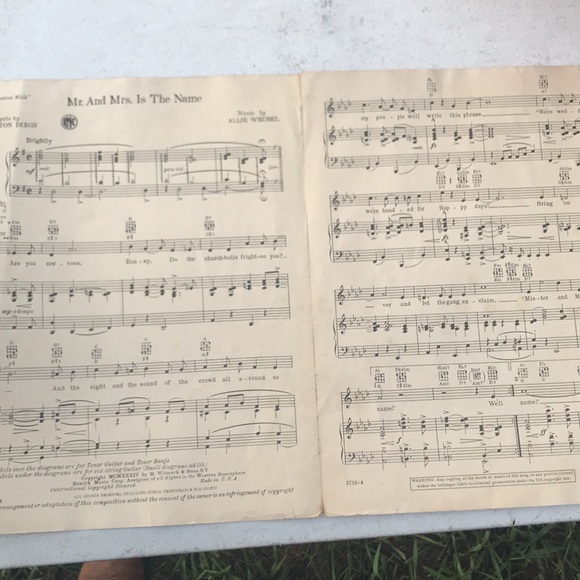 Vintage Original Sheet Music bundle of 6 Including And They Called It Dixieland - Picture 8 of 11